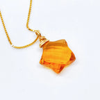 Minimalist Hydro Quartz Necklace - Sterling Silver chain