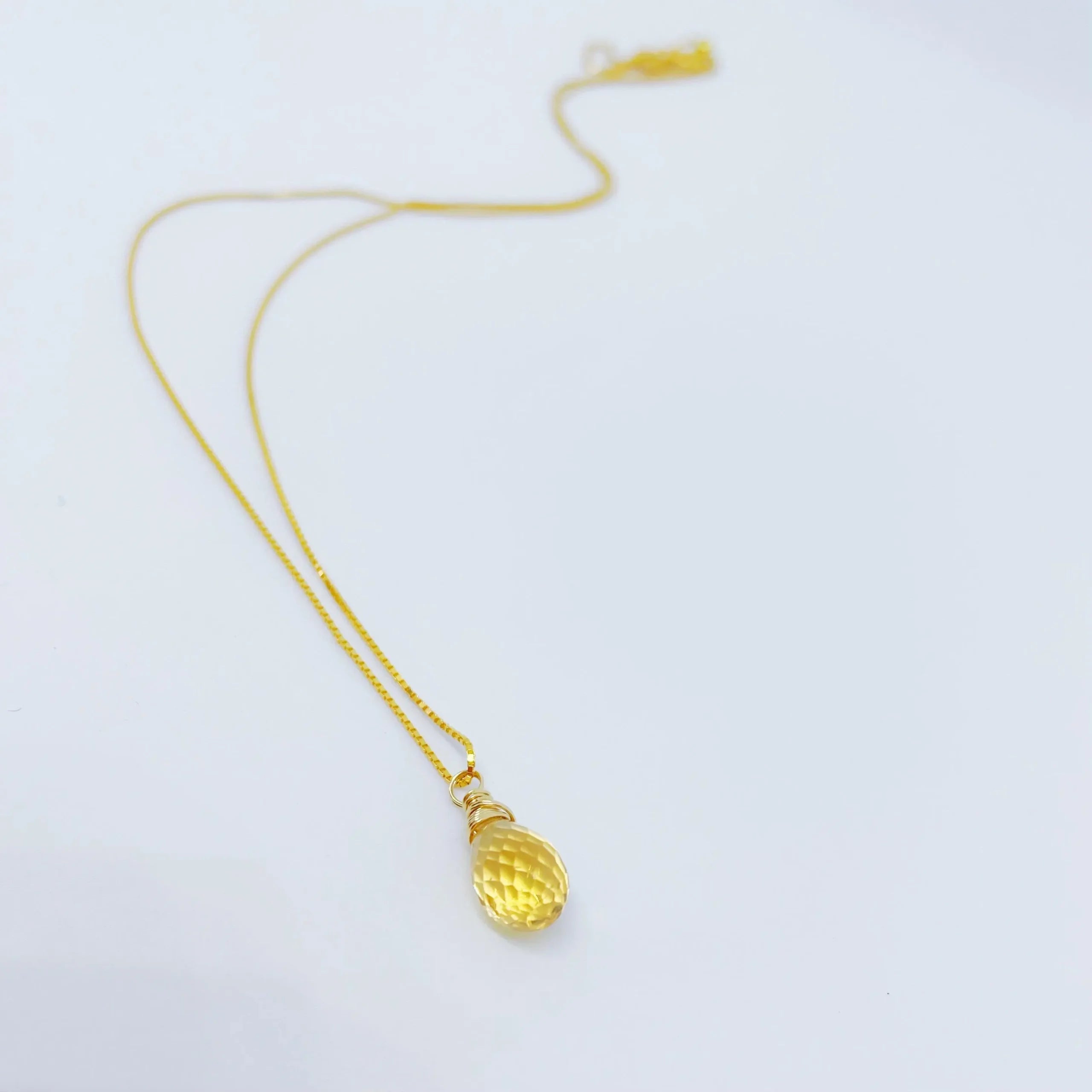 AAA Citrine Sterling Silver Necklace