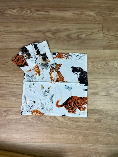 Tygservetter katter