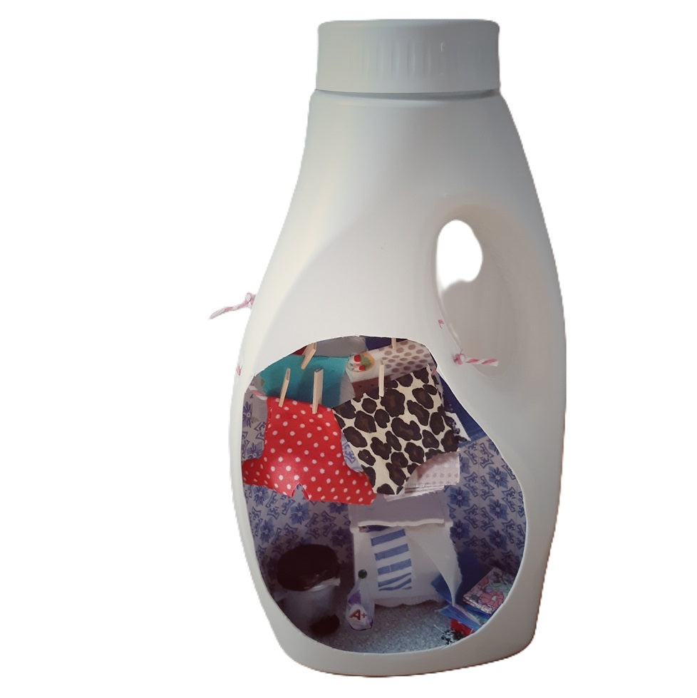 Diorama: tvättstuga