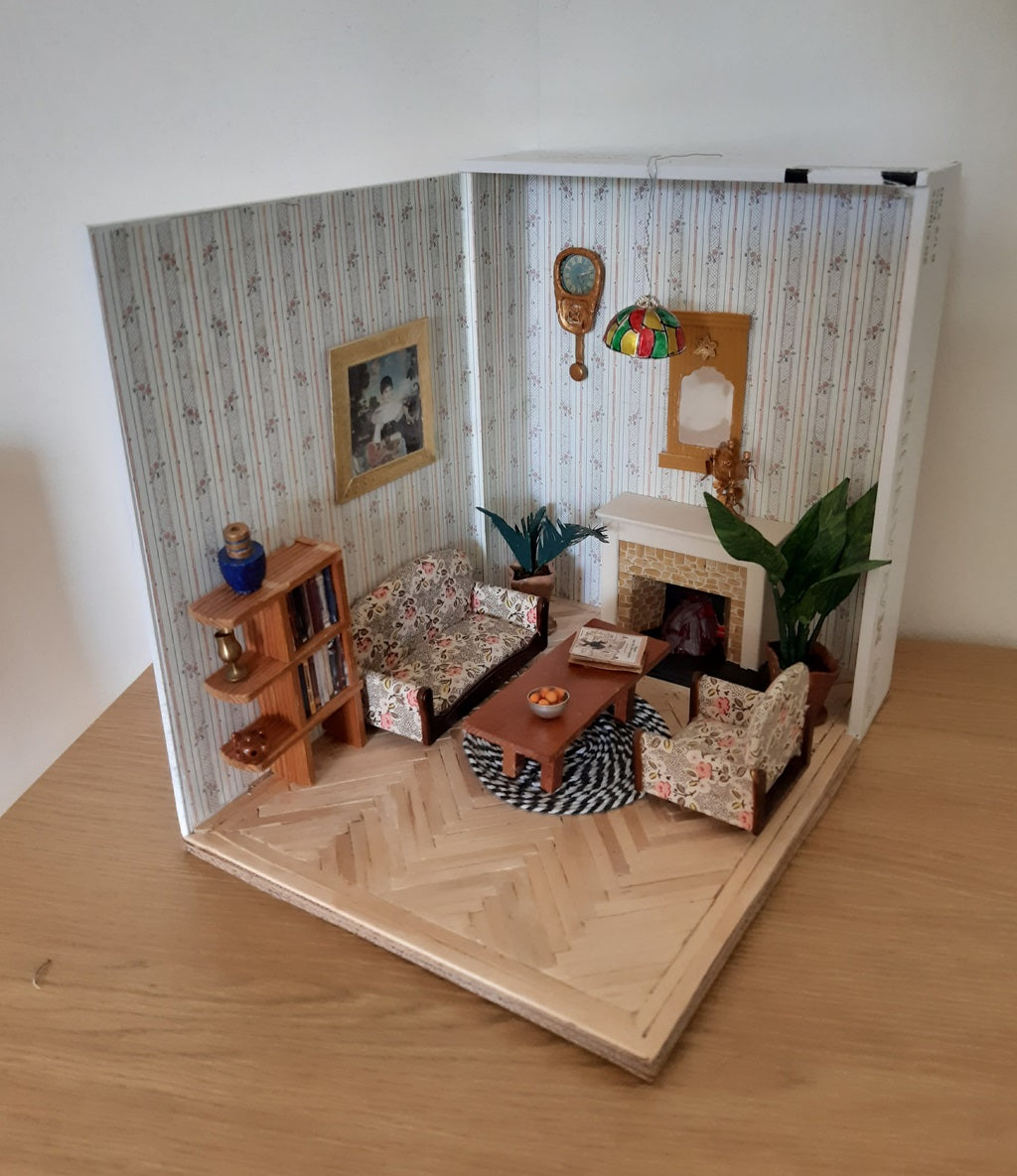 Diorama: Ett klassiskt vardagsrum