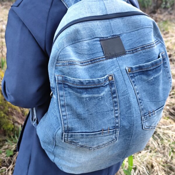 ryggsäck av jeans