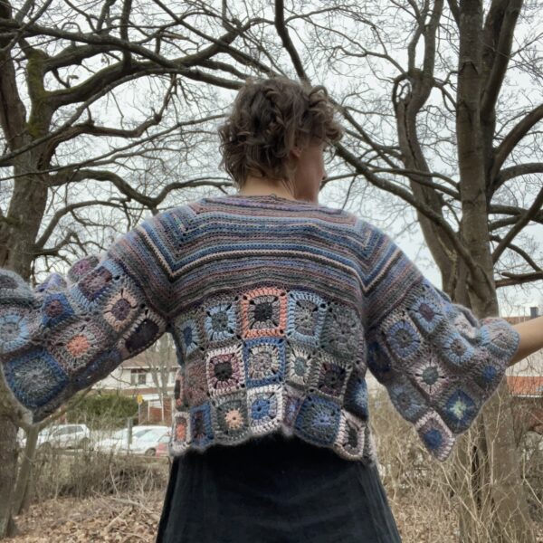 Granny Squares, crocheted sweater