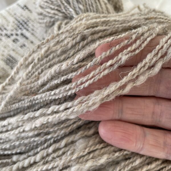 Late Snow, handspun yarn