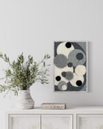 Textured textile art. Väggdekor. Interior design.