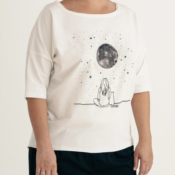 Tee 3D My Moon / Naturel